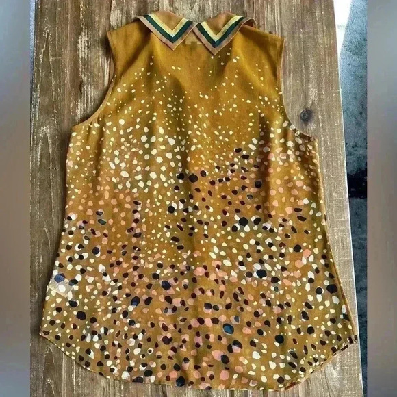 Cabi patterned sleeves collared button down - Picture 2 of 4